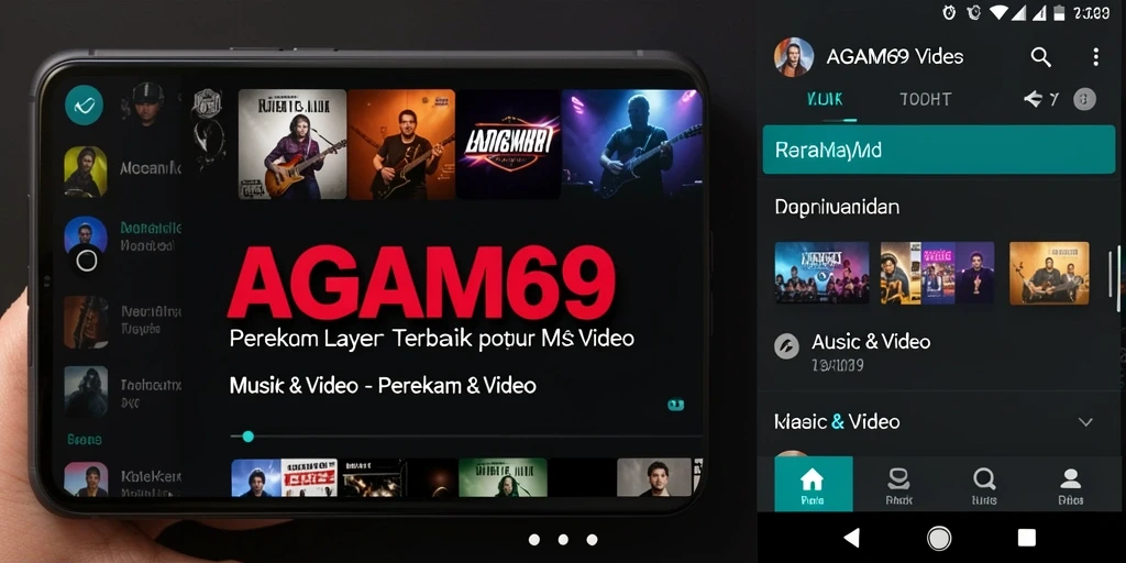 Antarmuka AGAM69 dengan fungsi perekaman layar yang jelas dan mudah digunakan.