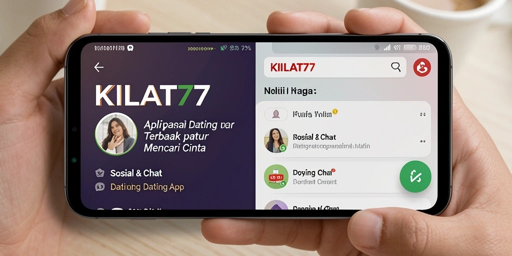 Tampilan antarmuka pengguna KILAT77 yang menarik dan mudah digunakan.
