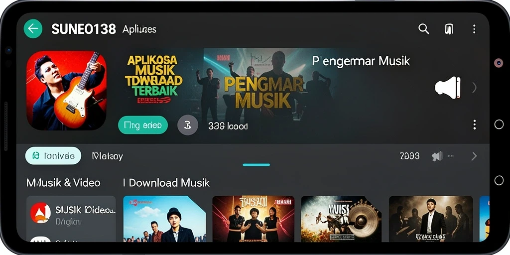 Antarmuka intuitif SUNEO138 untuk unduhan musik dengan mudah.