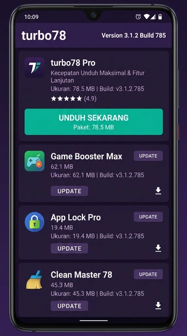 Tampilan halaman APK turbo78